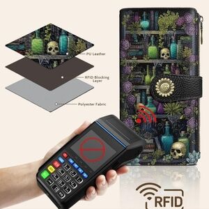 RFID Blocking Wallet with Colorful Design